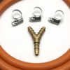 3 Way Y Connector Splitter Kit With 2Mt 8Mm I/D Gas Hose & 3 Clips - Image 2