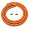 Calor Gas Brand 1Mt 8Mm Orange Lpg Gas Hos For Propane/Butane With Clips - Image 3
