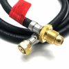 1.5M Pol X W20 Pigtail Caravan Propane Gas Hose With Nrv 5 Year Warranty