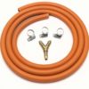 3 Way Y Connector Splitter Kit With 2Mt 8Mm I/D Gas Hose & 3 Clips - Image 3