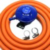 Calor Gas Brand Butane 21Mm Gas Regulator 2Mt Hose & 2 Clips 5 Year Warranty