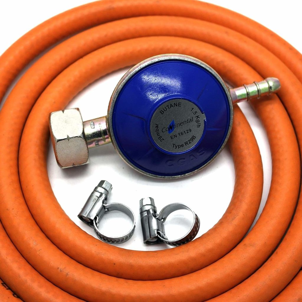 4.5Kg Butane Gas Regulator With 2M Hose + 2 Clips Fits Calor Gas 4.5Kg