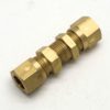 British Made 8Mm To 8Mm Equal Ended Bulkhead Brass Compression Coupling (32)