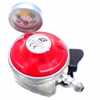 Igt Patio Gas Regulator With Pressure Gauge 27Mm Clip On 5 Year Warranty
