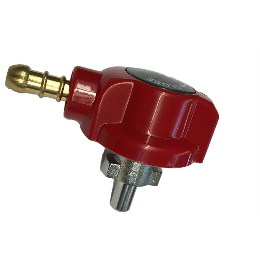 Bullfinch Caravan White BBQ Gas point and Quick Release Plug in tail connector