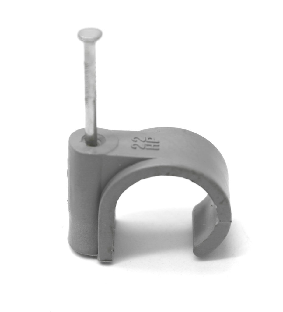 50 X Hep20 22mm Gray Nail in Pipe Clips Huddersfield Gas Trade