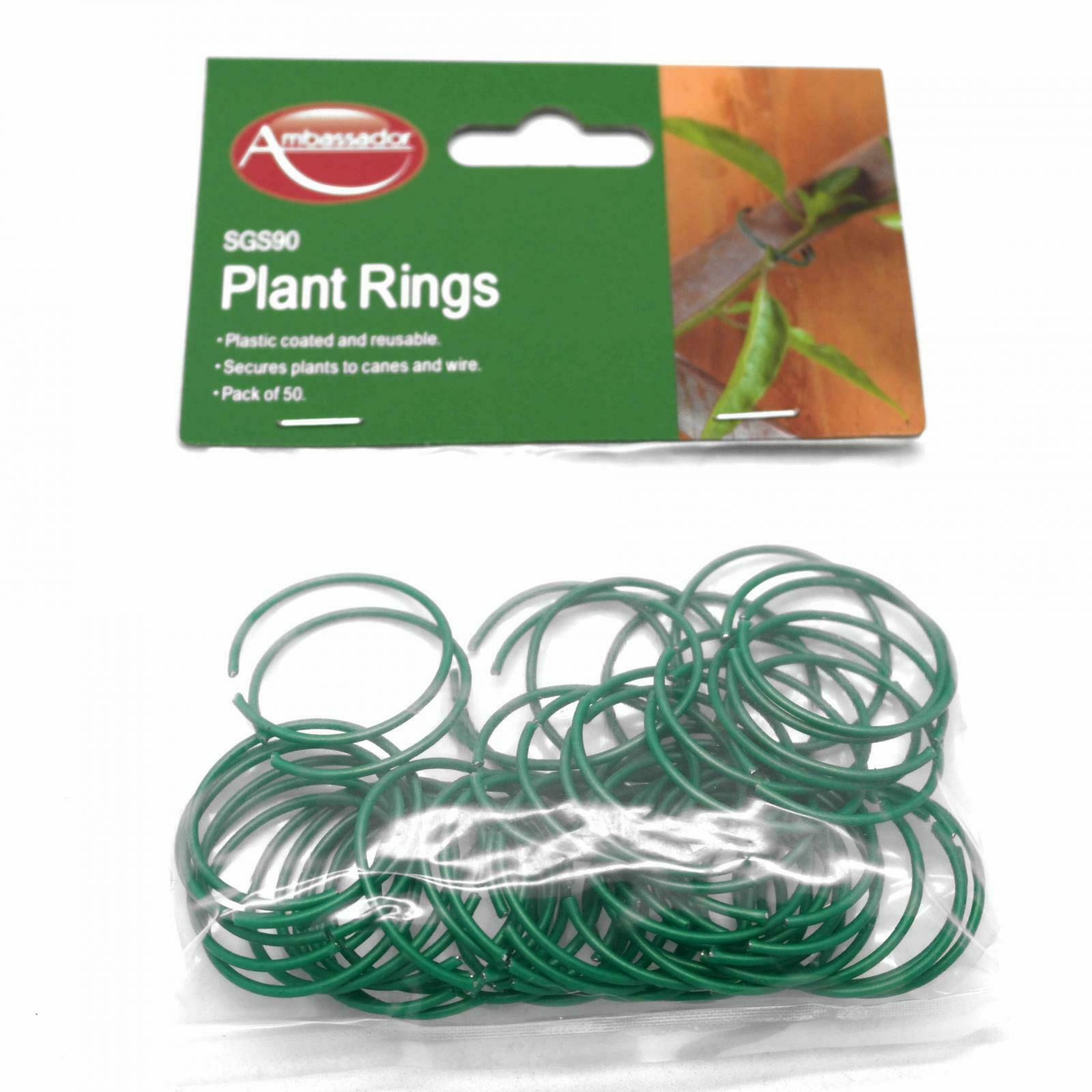50 X Plastic Coated Plant Rings Plant Ties Huddersfield Gas Trade