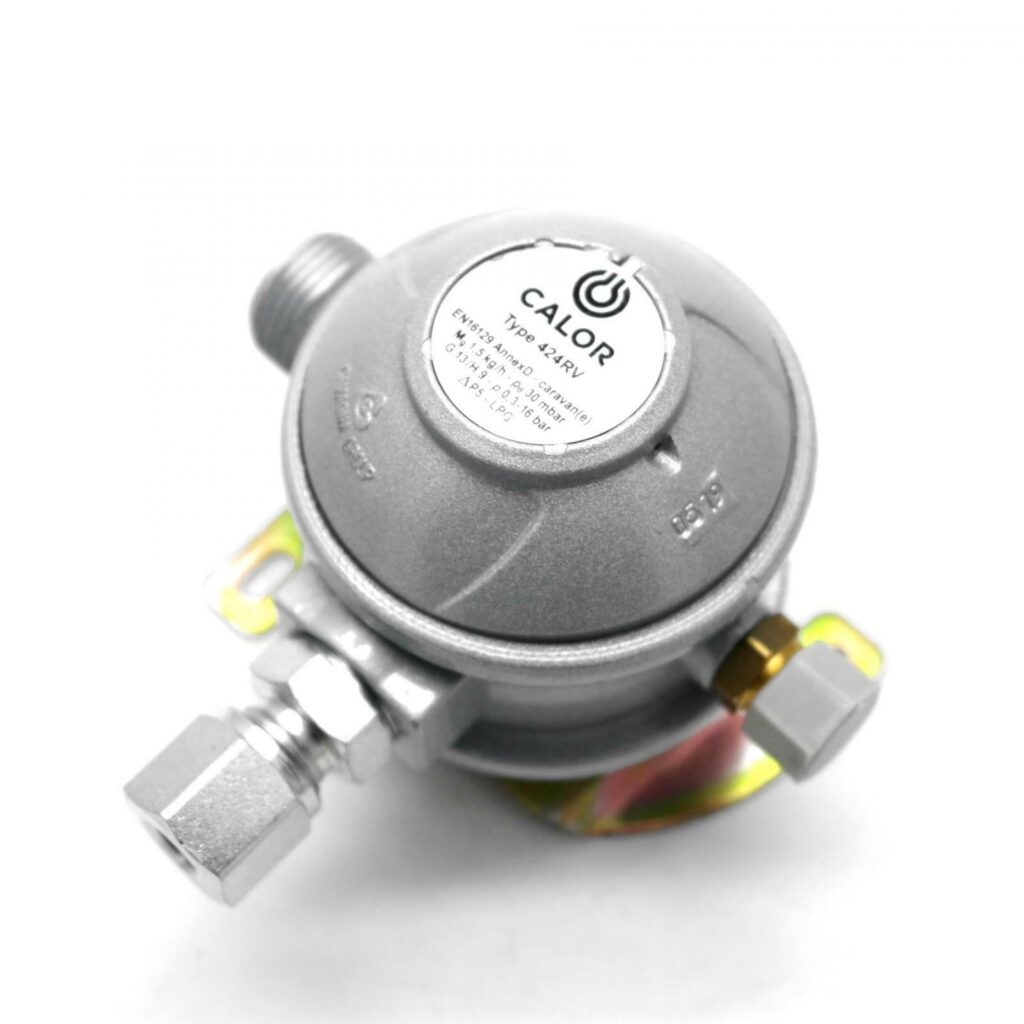 Calor Gas Brand 30mbar 8mm 90 Degree Caravan Regulator And Motorhome