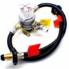 30mbar 8mm Outlet Caravan Auto Changeover + 2 x 0.5m Handwheel Pigtails - Image 2