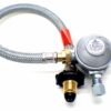 30mbar 8mm Outlet Caravan Regulator 0.5m Over braded HW Propane Pigtail Kit