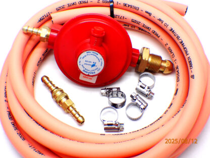 4kgh Propane Regulator 3.2m Hose Kit with Quick Release Fits Calor & Flogas screw in Propane cylinders
